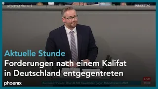 Aktuelle Stunde: Forderungen nach einem Kalifat in Deutschland entgegentreten am 09.11.23