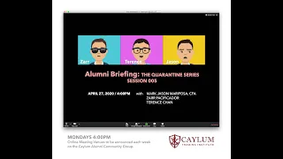 The Quarantine Series - Caylum Alumni Online Gathering (Session 005)