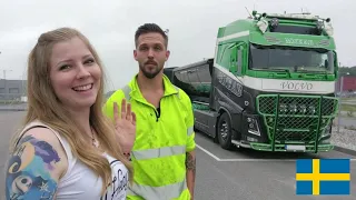 Cassie Rides Along in Asphalt Rig! (Swedish with Subtitles!)