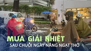 ‘Mưa giải nhiệt’ xuất hiện ở TP.HCM giờ tan tầm sau chuỗi ngày nắng ngạt thở