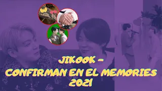 JIKOOK - JUNGKOOK LANZA BESOS A JIMIN Y ACARICIA SU CINTURA + CONFIRMAN EN EL MEMORIES 2021 [SUBS]