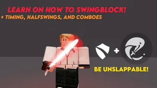 How to swingblock! (Saber showdown roblox)