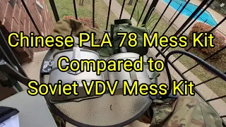 (213) 🔥🏕Chinese PLA 78 Mess Kit Compared to the Soviet VDV Mess Kit
