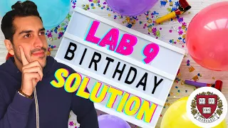 LAB 9: BIRTHDAY | SOLUTION (CS50)