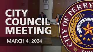 City Council Meeting - March 4, 2024