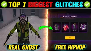 TOP 7 BEST GLITCHES IN FREE FIRE 😱🔥 - Ghost Glitch, Hiphop Glitch #freefireoldmemories #white444