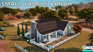 Small Family Ranch in Chestnut Ridge | NoCC | Stop Motion Build | The Sims 4