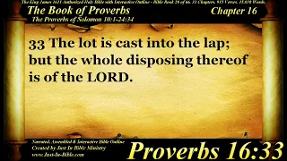 Bible Book #20 - Proverbs Chapter 16 - The Holy Bible KJV Read Along Audio/Video/Text