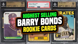 Top 13 Barry Bonds Rookie Cards Recently Sold - Which Barry Bonds RC is the Best? 👀 🙌 #sportscards