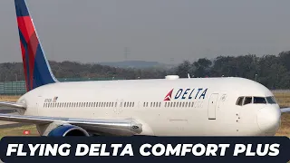 ✈ Trip report | Delta B767-300 | Flying Delta comfort plus | London Gatwick - New York ✈