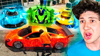 ROBANDO COCHES ELEMENTALES en GTA 5! 🔥🌊 (Mods)