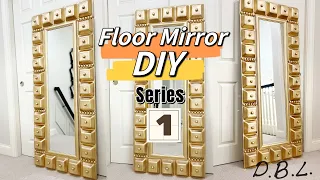 How to DIY Large Floor Mirror-1| Dollar Tree Hack | Walmart Mirror Hack