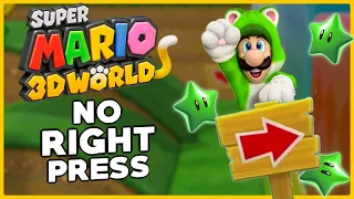 Is it possible to beat Super Mario 3D World without RIGHT PRESSES?