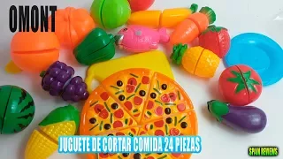Omont - juguete de cortar comida 24 piezas