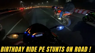 Night ride pe superbikes gone crazy 🔥 😎