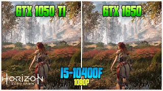 GTX 1050 Ti VS GTX 1650 - Horizon Zero Dawn | (with i5-10400F)