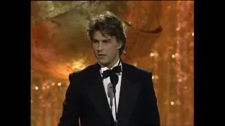 Tom Cruise Wins Best Actor Motion Picture - Golden Globes 1990