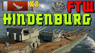 KMS Hindenburg -Kraken (8 kills) - Double Strike - World of Warships