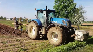 Aratura 2017 /  New Holland t7 250 / quadrivomere Moro