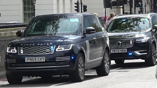 US Secretary of State, Anthony J. Blinken’s motorcade in London | Ukraine Recovery Conference 2023