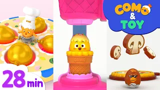 Como | Making food series 28min | Learn colors and words | Como Kids TV