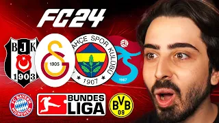 4 BÜYÜKLER BUNDESLIGA'da OLSAYDI NE OLURDU? // FC 24 KARİYER MODU