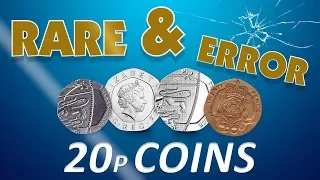 Rare and error 20p coins in circulation. Could they be worth £££?