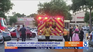 Woman stabbed at L.A. Red Lobster