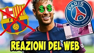 NEYMAR AL PSG PER 222 MILIONI!! - La reazione divertente del web (meme piu' belle)