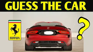 Guess The Car Brand Model From The Back View | Car Quiz