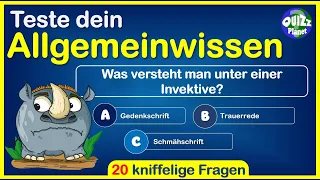 Quiz Allgemeinwissen #23- Lernvideo, das musst du wissen! Quiz deutsch, Rätsel zum Lösen