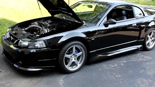 383 RWHP 2003 Supercharged Ford Mustang 3.8 V6 walk around - Roush Kit