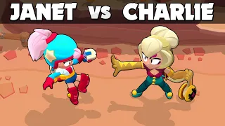 CHARLIE vs JANET ⭐ Brawl Stars