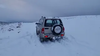 Suzuki Grand Vitara offroad snow and hills iceland Reykjavík