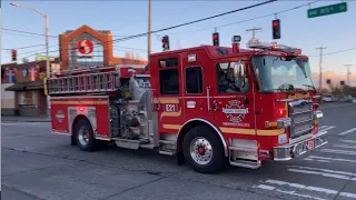 Seattle Fire Engine 21, Medic 31 and Battalion 6 responding!