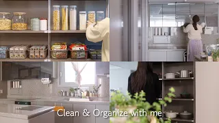 How to organize and clean to create a neat kitchen | Kitchen Clean & Organize with me