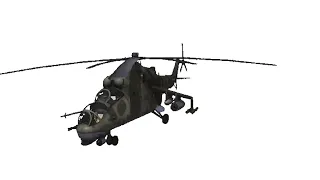 Mi-24P Hind Spinning to Афган