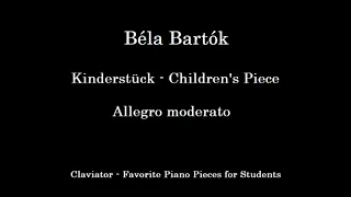 Bela Bartok - Kinderstück (Level 1-2)