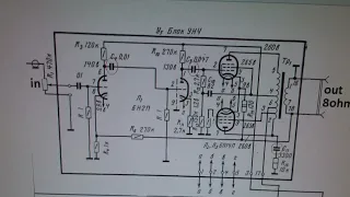 the secrets of a tube amplifier made from a radio Ригонда