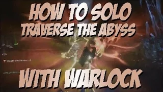 Destiny: How to solo Crota's End Lamps Part (Traverse the Abyss) w/ Warlock