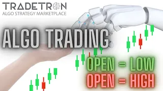 Intraday Algo  Trading Strategy :-Open = High ,Open = Low