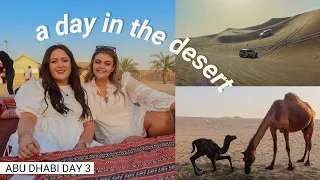 Come on a DESERT SAFARI with us! 🐪🌅 (MUST do in Abu Dhabi) | Exploring Abu Dhabi (day 3)