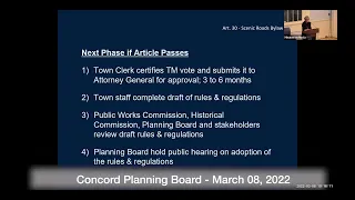 Planning Board Public Hearing for Annual Town Meeting March 8, 2022