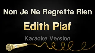 Karaoké non, je ne regrette rien - Edith Piaf