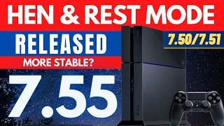 HEN RELEASED FOR 7.55 PS4 JAILBREAK | REST MODE FIXED | 7.50 / 7.51 | GOLDHEN by SiSTRO | STABILITY