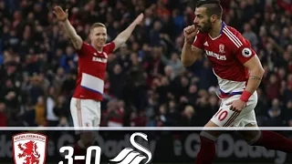 Middlesbrough vs Swansea City 3 0   All Goals and Extended Highlights   EPL 17 12 2016 HD