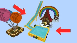 Building THE LARGEST WATER SLIDE in Bedwars!!