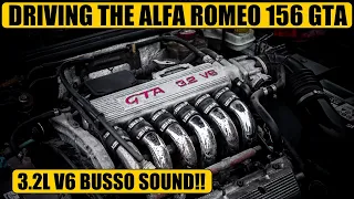 This is the Alfa 156 GTA! Driving my £3000 Busso powered project!