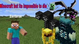 Minecraft but it's impossible to die