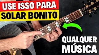 COMO SOLAR NO VIOLÃO MESMO SENDO INICIANTE - Improvise lindas melodias com a ESCALA MAIOR